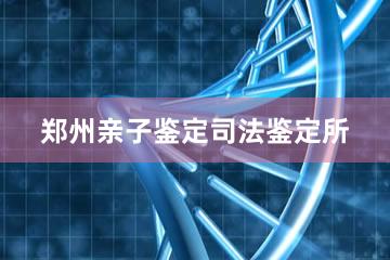 郑州亲子鉴定司法鉴定所